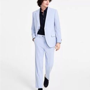 Nautica Men's Sky Blue Suit